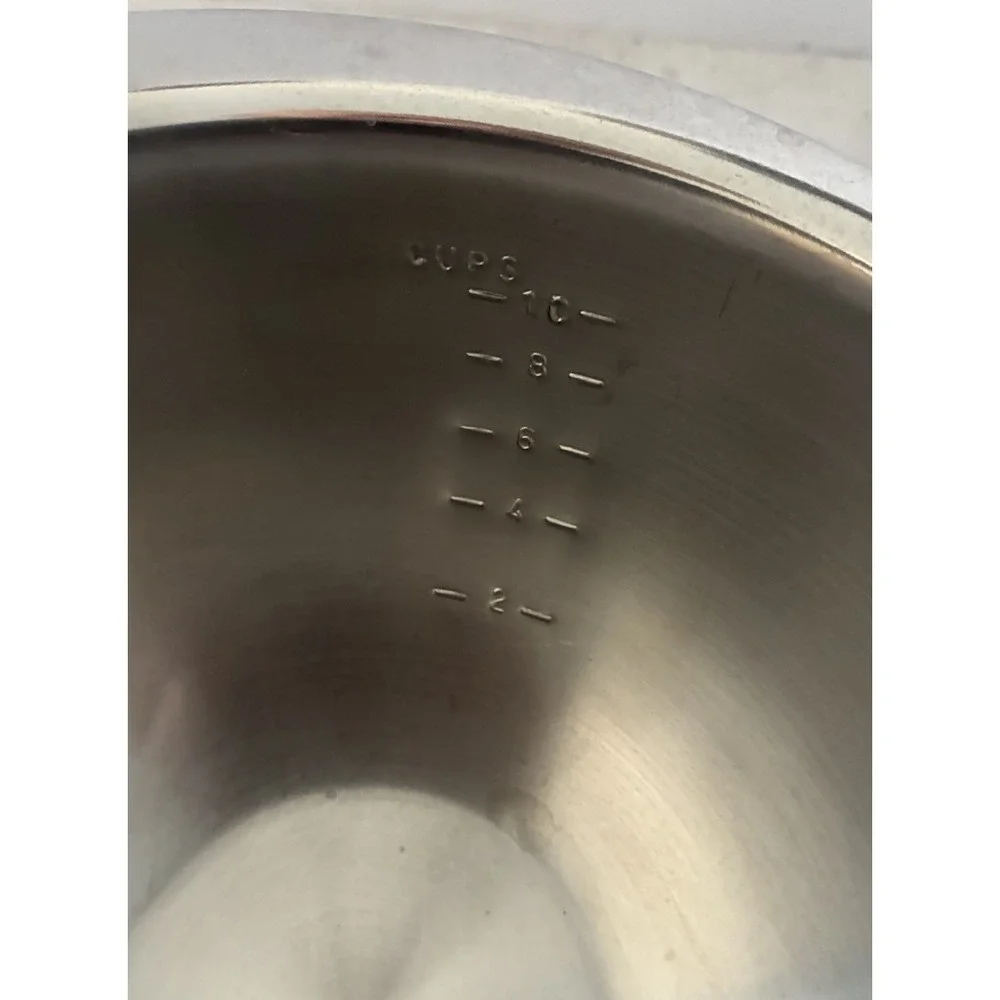 Mixing Bowl Set Nesting‎ Measuring Bowls Stainless Steel 1/1.5/2.5 qt